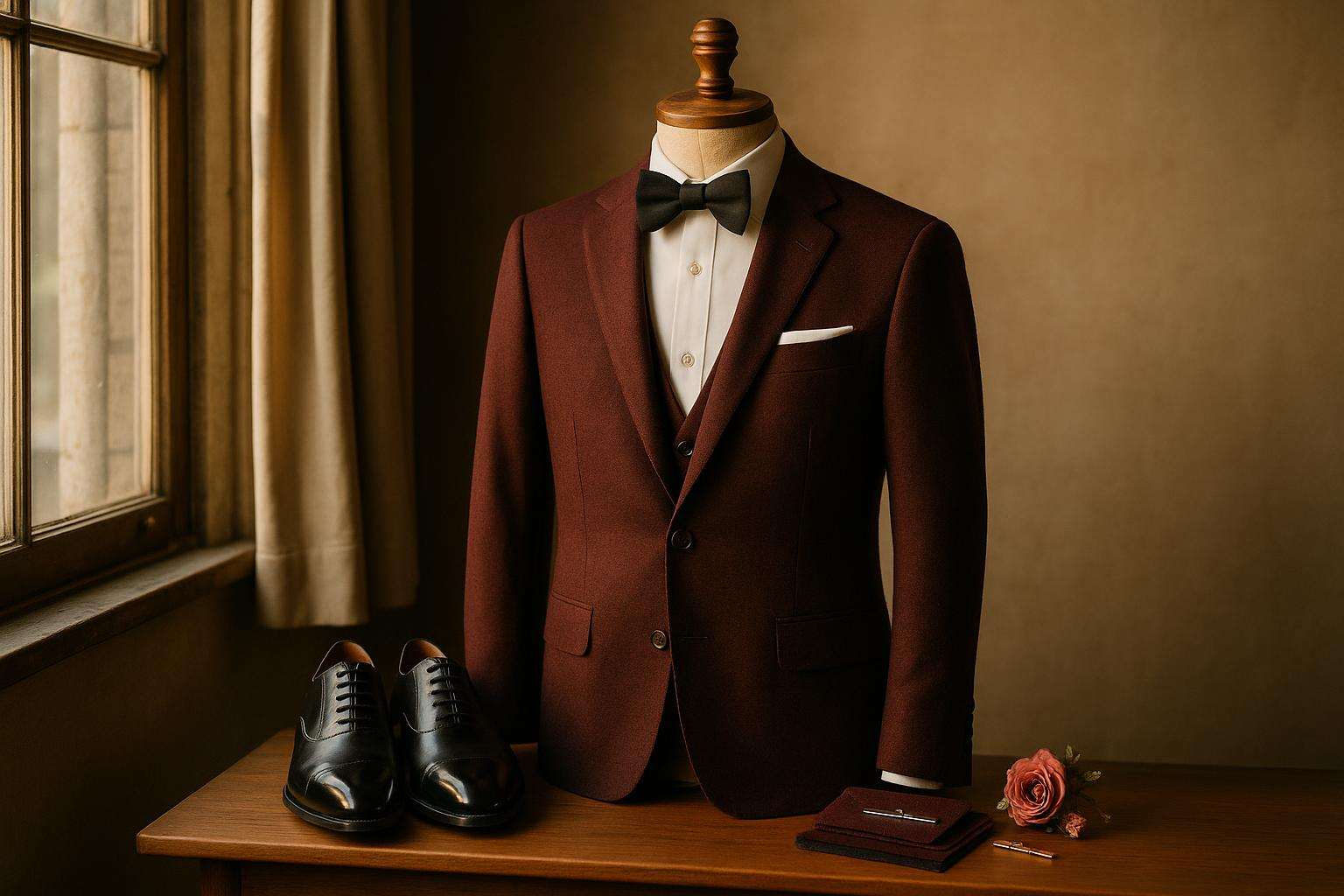 The Burgundy Wedding Suit: A Rich Statement for the Groom