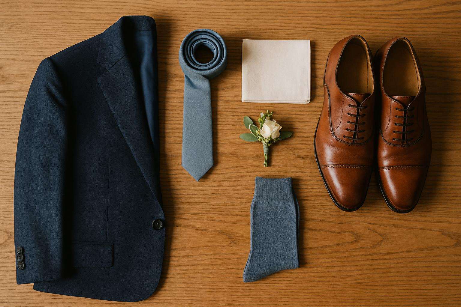 How to Coordinate the Groom's Suit With the Wedding Color Palette
