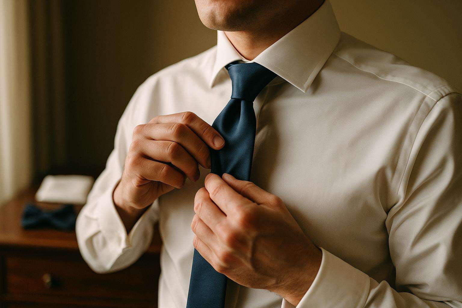 How to Tie a Tie (and a Real Bow Tie) for the Big Day