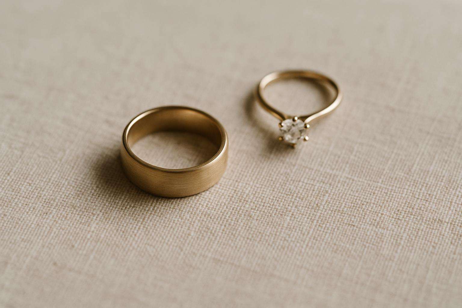 Matching His Band to Her Ring Without Being Matchy