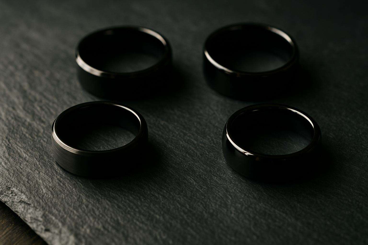 Men's Black Wedding Bands: Materials, Styles & Care