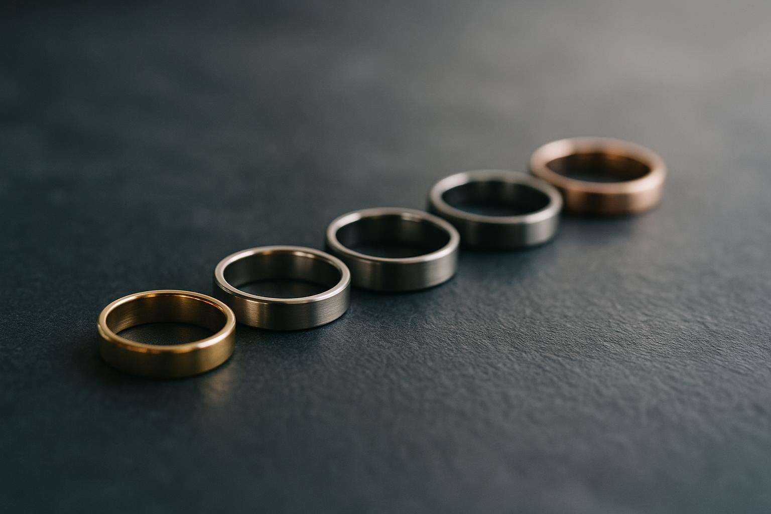 Men's Wedding Band Metals Compared: Gold, Platinum, Titanium, Tungsten & More