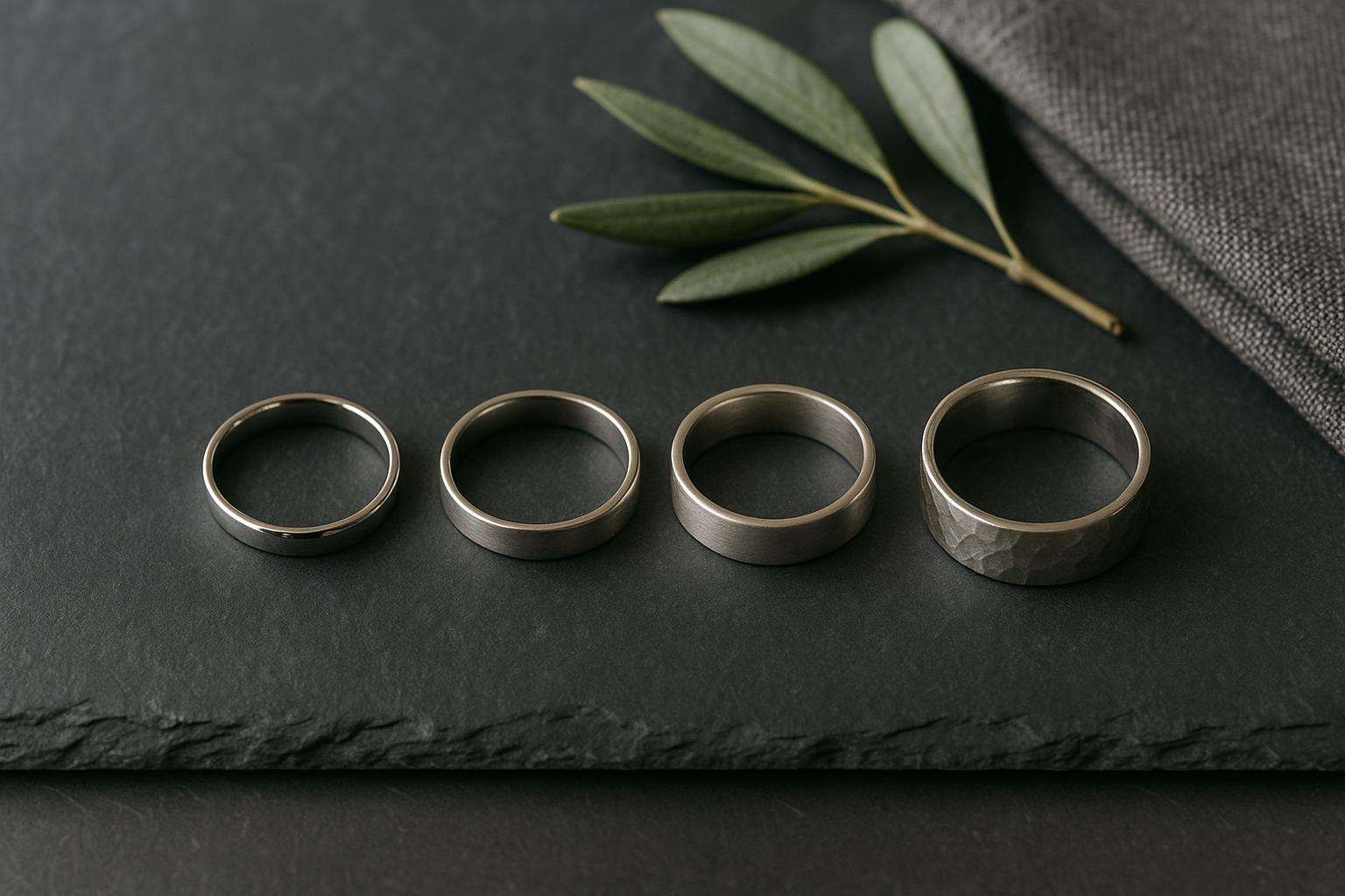 Men's Band Styles, Widths & Finishes: Matte, Hammered, Beveled Explained