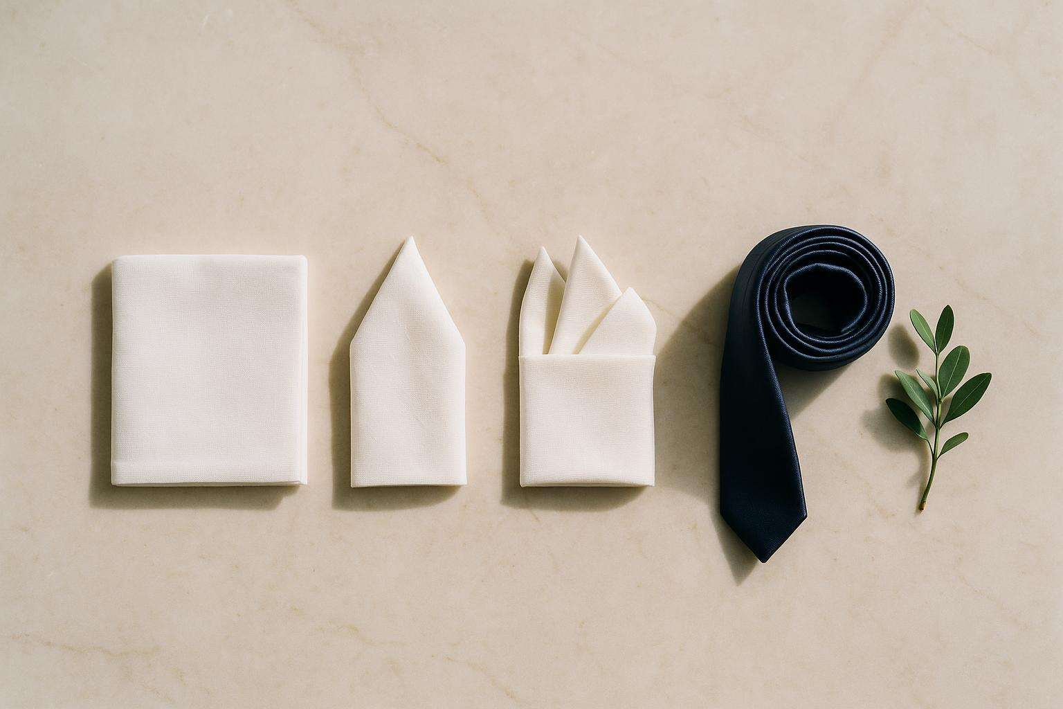 How to Fold a Pocket Square for a Wedding (Folds & Pairing)